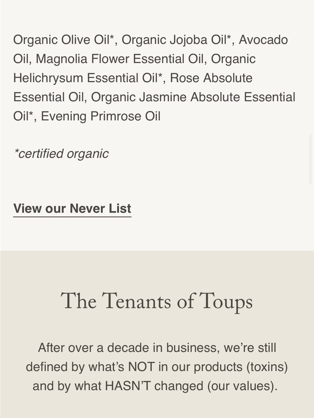Toups & Co organic - Glow Serum